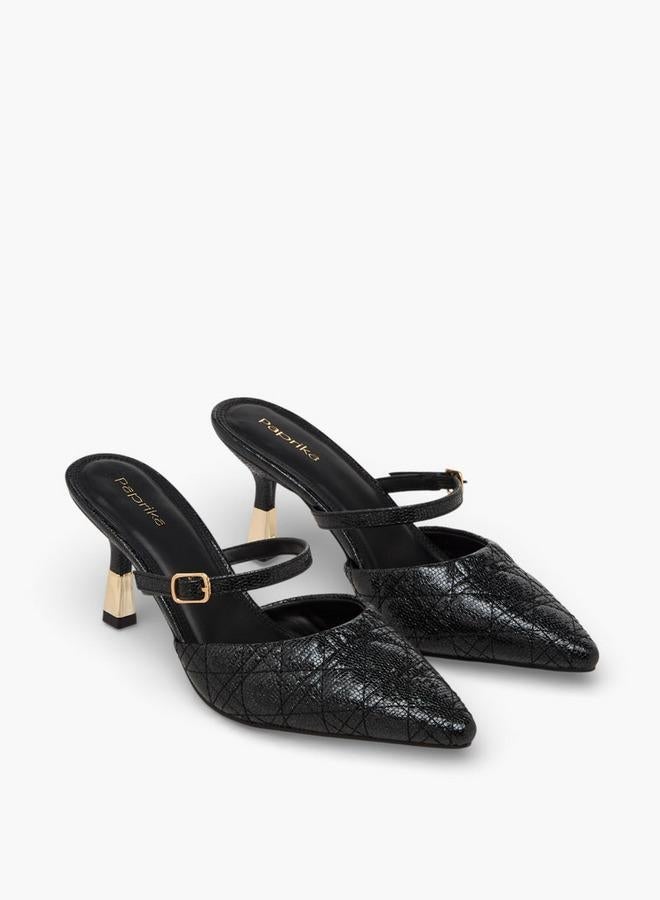 بابريكا صنادل نسائية بكعب خنجر تشكيلة رمضان - Image 2